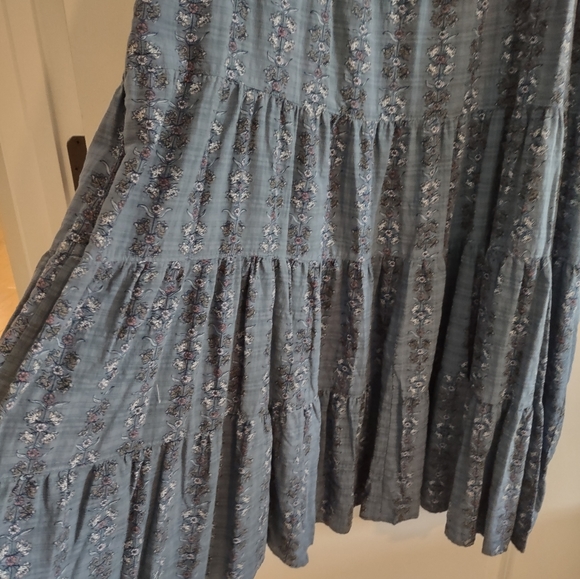 Sonoma Smocked Tiered Floral Print Midi Dress - Picture 7 of 14